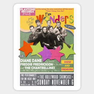 The wonders from That Thing You Do Sticker